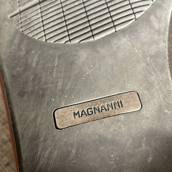 Magnanni Men's Silvano Apron Toe Bit Loafers Tan Leather Loafers Size 12 - Picture 15 of 17